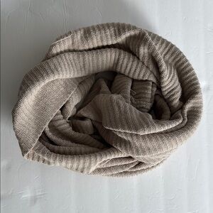Free State Taupe Knit Infinity Scarf